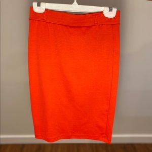 Stretch High-Waisted Pencil Skirt